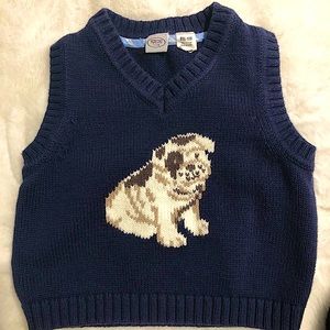 Talbots Kids 6months pullover sleeveless sweater